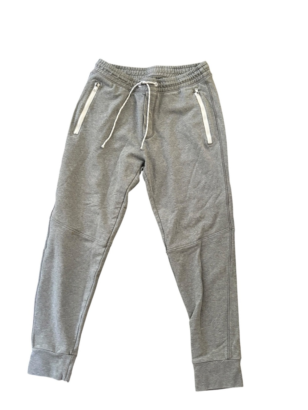 American Eagle AE 24/7 Training Jogger Sz M Gray Zip Pockets Tapered Active Leg